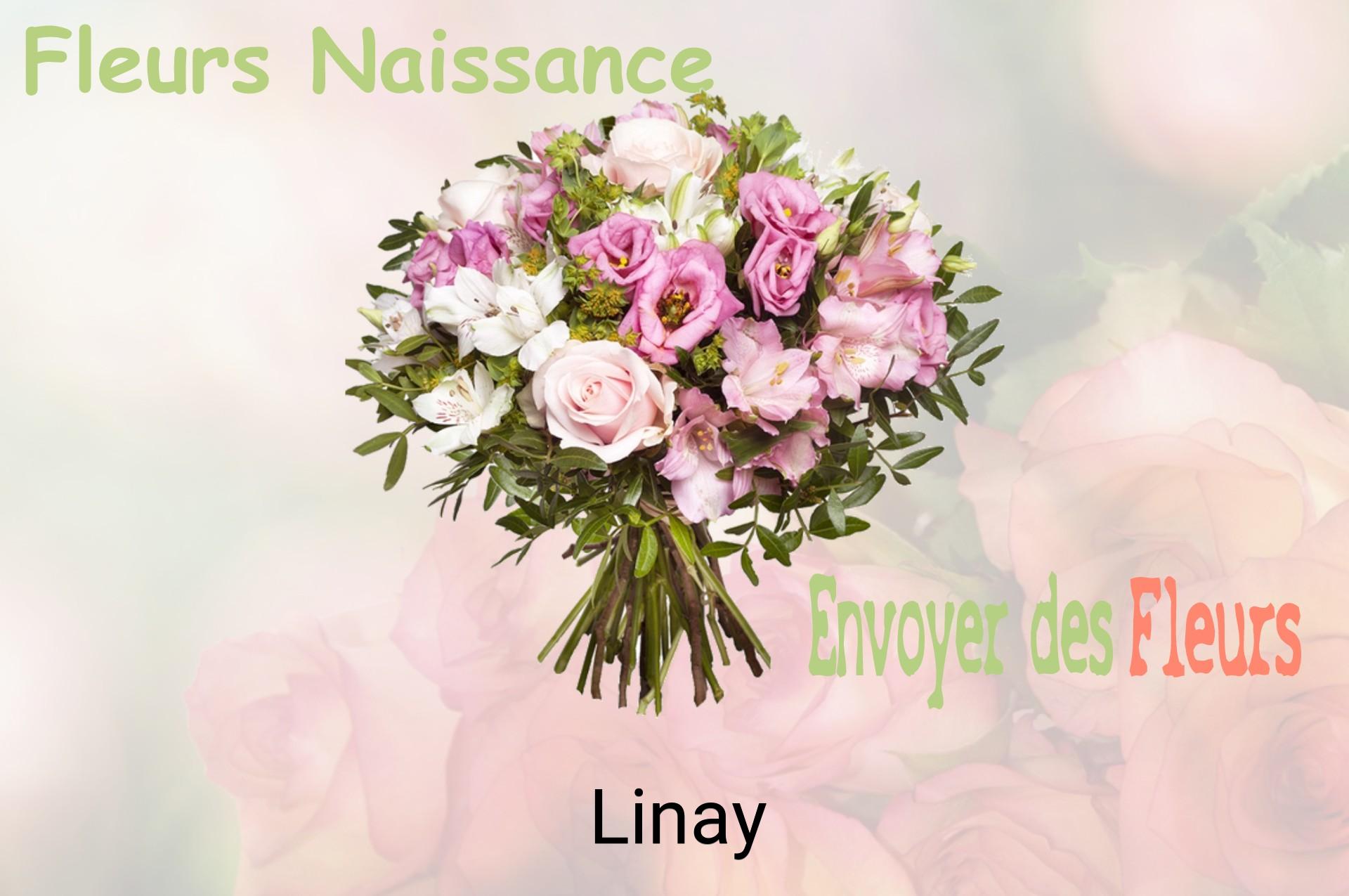 Bouquet de fleurs de naissance livré à Linay